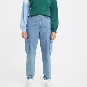 Levi's Premium Loose Cargo Blue Jeans Size 25 & 28